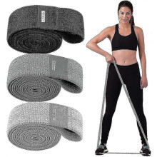 Lot de 3 bandes élastiques de résistance en tissu, compatibles avec les tractions et les exercices de musculation.