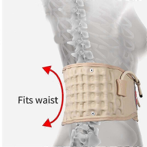 Opblaasbare rugdecompressiegordel Khaki Spinal Traction Lendensteun 2