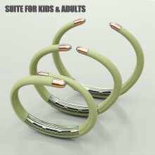 Mosquito Repellent Bracelets - Refillable Waterproof Wristbands with Essential Oils for Adults/Kids