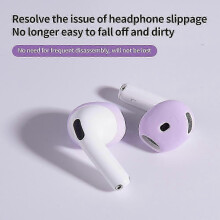 Embouts de protection antidérapants en silicone pour écouteurs sans fil compatibles Bluetooth et confortables