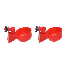 Hühnertränken 2er-Pack Automatischer Wasserspender mit platzsparendem Design
