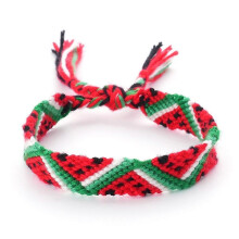 Stück palästinensische handgefertigte gewebte Armbänder, verstellbar, kulturelles Erbe, Kunsthandwerk, Seilschmuck, Geschenk