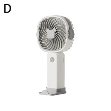 6-teiliges Set wiederaufladbarer USB-Mini-Handventilatoren mit Handyhalterung, 3 Geschwindigkeitsstufen, tragbarer persönlicher Ve