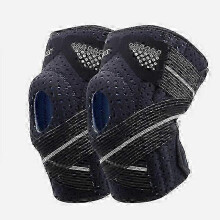 Stück Sport-Knieschoner, Radsport-Kniebandage, Kompressionsorthese mit Federn, Knieschutz