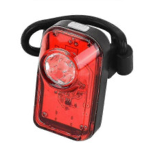2 Stück professionelle, wiederaufladbare USB-Fahrradrücklichter mit Lichtsensor für Rennräder