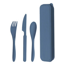 Yonrjhukm Tarwestro mes, vork en lepel driedelige set, handige kampeerserviesset, kinderservies cadeau