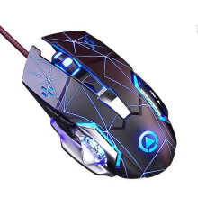 YINDIAO G15 1200 / 1800 / 2400 / 3600 instelbare DPI 6 toetsen mechanische gaming USB-muis met snoer, stille versie