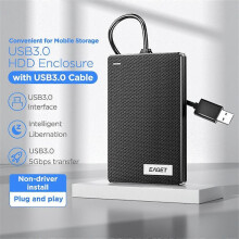 EAGET CE10 2,5-Zoll-HDD-Gehäuse USB 3.0 SATA Externes Festplattengehäuse mit USB-A-Kabel
