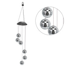 Solar-Windspiellampe, IP67 wasserdicht, dekorative Festbeleuchtung für Außenbereich, Terrasse, Garten, Rasen und Balkon