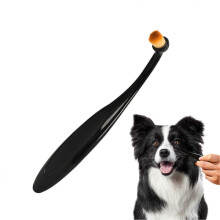 Tränenfleckenentferner für Hunde, Kamm mit weichen Borsten für Kleintiere, Tränenbürste mit komfortablem Griff, Hundepflege-Werkze