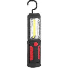 Magneettinen ladattava työvalo - 360 kääntyvä koukku autotalliin/työpajaan (punainen LED)_MM2