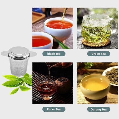 stk. tesi i rustfrit stål med finmasket filter til løsbladet te, kaffe og juice 2
