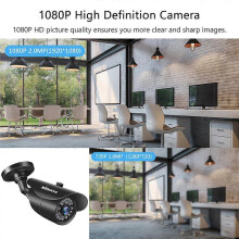 1080P 2.0MP Bullet analogová kamera s kovovým pouzdrem, vestavěné 36 ks IR-CUT LED světla, inteligentní pohyb, vodotěsný
