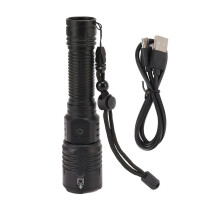 stk. kraftig genopladelig lommelygte XHP70 LED type-C hukommelsesfunktion holdbar aluminiumslegering bærbar lommelygte u