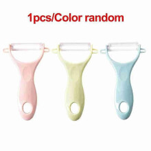 1 Pc Ceramic Peeler with Ergonomic Pp Handle Rotating Blade for Fruits Vegetables Kitchen Tool
