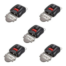 5Pcs Motorcycle Helmet Clip Chin Strap Quick Release Disconnect BuckleBlack&Red SZRH A-D