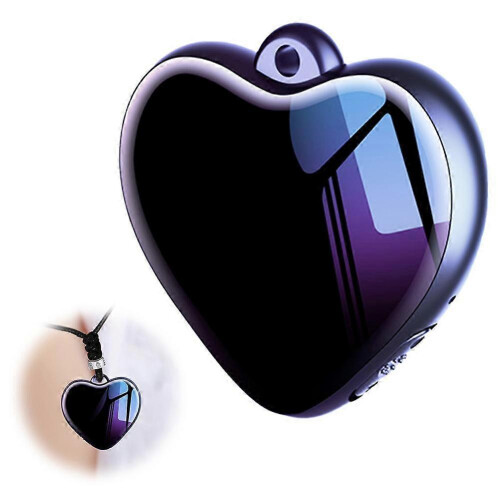 Hjerteformet stemmeoptager Smart lyddetektion Optagelse med ét tryk Bærbart design 1