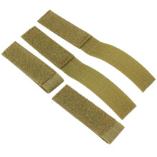 Molle Strips for 7.6 cm Patches, ID Badge Display Strips, Molle Attachments for Tactical Gear, Mud Color