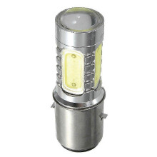Bombilla LED blanca de 12 V BA20D H6 4 COB para faro delantero de motocicleta, bicicleta, ciclomotor y ATV.