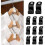 20-pack Clothes hangers, Save space in the wardrobe, Hook compatible with hanger White 1