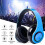 Bluetooth Headphones OverEar Foldable Wireless Headset With BuiltIn Noise Reduction Microphone FM SD/TF Card Blue 4