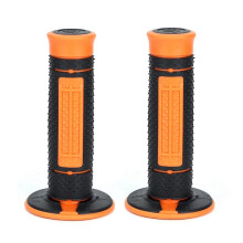 Motorcykelhåndtag 22 mm og 24 mm skridsikre, holdbare gummigreb, komfortabelt design, livlige orange og sorte, velegnet