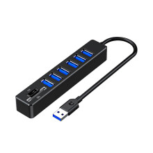 8 Port USB Adapter, USB Expansion Card Reader for Computers, Fast Data Transfer, Keyboard and Mouse