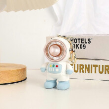 6092 Wentylator z motywem astronauty z smyczą, przenośny mini wentylator z ładowaniem USB