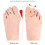 Bunion Corrector Toe Separator With Dual Holes Soft Silicone Bunion Protection 4