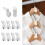 20-pack Clothes hangers, Save space in the wardrobe, Hook compatible with hanger White 2