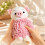 Pig-Shaped Chenille Hand Towel with Hanging Loop for Quick Drying and Soft Absorption in Bathroom or Kitchen, Available 5