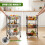 GEEZY GEEZY 3 Tier Vegetable Storage Rack Trolley on Wheels Kitchen Fruit Basket Organiser 5