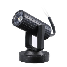 AC85-265V 1W LED Mini Spotlampe Scenebelysningsarmatur Bærbar Hjemmefestdekorasjon Deco DJ Show Bar Pub Klubb Konsert