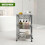 GEEZY GEEZY 3 Tier Vegetable Storage Rack Trolley on Wheels Kitchen Fruit Basket Organiser 7