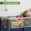 GEEZY GEEZY 3 Tier Vegetable Storage Rack Trolley on Wheels Kitchen Fruit Basket Organiser 8
