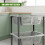 GEEZY GEEZY 3 Tier Vegetable Storage Rack Trolley on Wheels Kitchen Fruit Basket Organiser 9