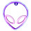USB-driven Alien Neonskylt LED Dekorativ Neonljuslampa för Vardagsrum Sovrum Bröllop 1