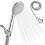 Removable Hand Shower Head with Hose - High-Pressure 5 Functions, Durable Plastic, Adjustable Spray, Universal Fit 1