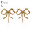 Bowknot Hook for Wall Bowknot Brass Hook Wall Hook for Hanging Coat Hat Towel 1