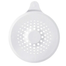 Round Shower Drain Hair Catcher with Suction Cup Drain Covers for Bathroom Bathtub & Kitchen