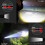 XHP70 Strong Light USB Charging COB Red Light Side Light Telescopic Zoom Output Mobile Charging Flashlight 3