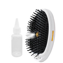 Perie electrică de masaj pentru scalp cu spray vibrant, pieptene ionic portabil pentru masaj cu abur
