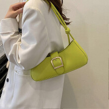 Women PU Underarm Bag Vintage Strap Adjustable Elegant PU Leather Shoulder Bag Handbag