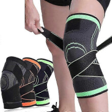 Kompresná ortéza na koleno s nastaviteľným popruhom a priedušnou látkou na šport, fitness a každodenné použitie_MM2