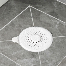Round Shower Drain Hair Catcher with Suction Cup Drain Covers for Bathroom Bathtub & Kitchen