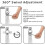 Supporto per mini proiettore da parete - rotazione a 360 - lunghezza 16-20 cm 5