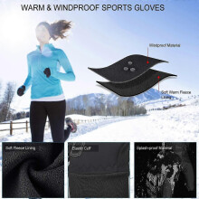 Guanti da uomo, guanti invernali caldi, guanti da ciclismo, guanti per touchscreen, guanti antivento da corsa, guanti sp