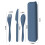 Yonrjhukm Wheats Straw Knife, Fork and Spoon Three Piece Set, Camping Out Convenient Tableware Set, Children Tableware G 3
