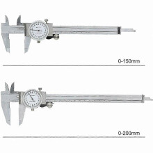 Accurate Dial Calipers Shockproof Metal Vernier Caliper 0-200 mm Measuring Tools