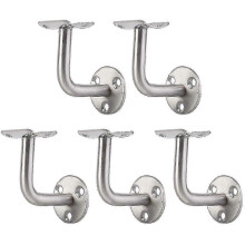 Stainless steel stair rail supports - Pack of 5 bannister brackets